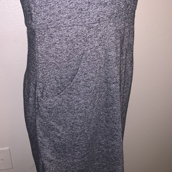 Grey Comfort Halter Dress with Pockets L - Picture 4 of 5
